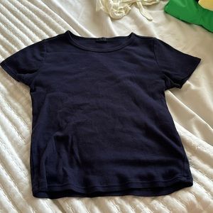 Brandy Melville Navy Blue Top
